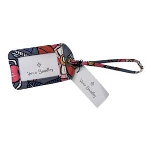NEW Vera Bradley ID LUGGAGE TAG Tropical Evening Cotton Travel Bag Accessory #2